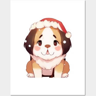 Cute St. Bernard Drawing Posters and Art